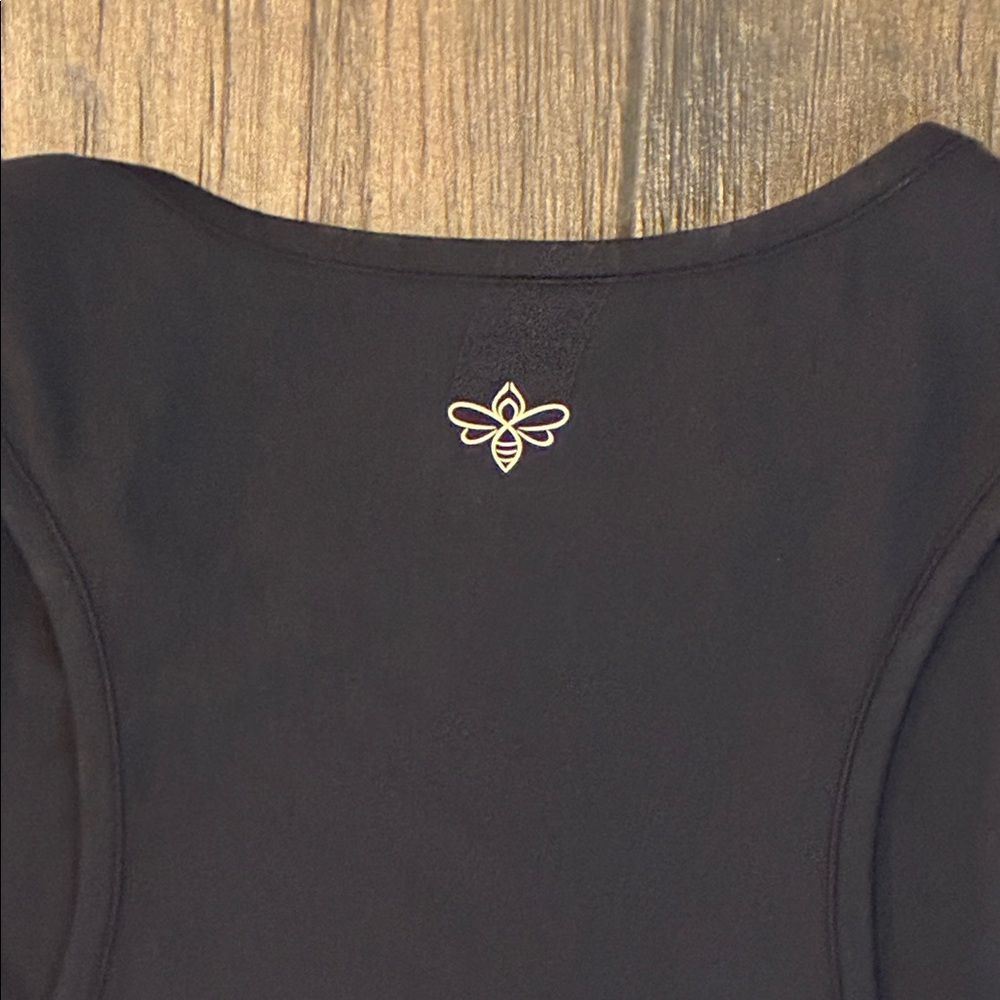 Johnny Was BEE ACTIVE HIGH NECK ACTIVE SWING TANK Large NWT Black Sleeveless - Picture 10 of 11
